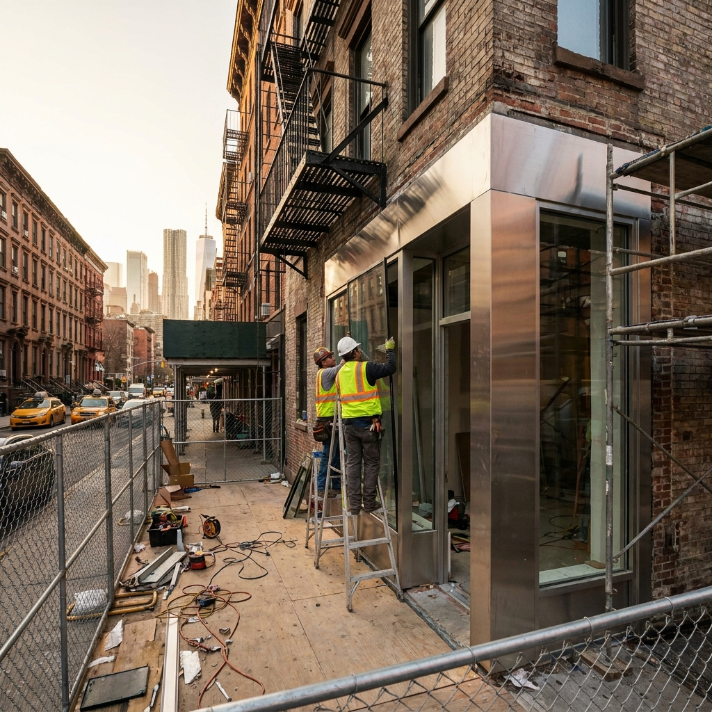 NYC Remodeler Inc. storefront renovation serving Manhattan and Brooklyn