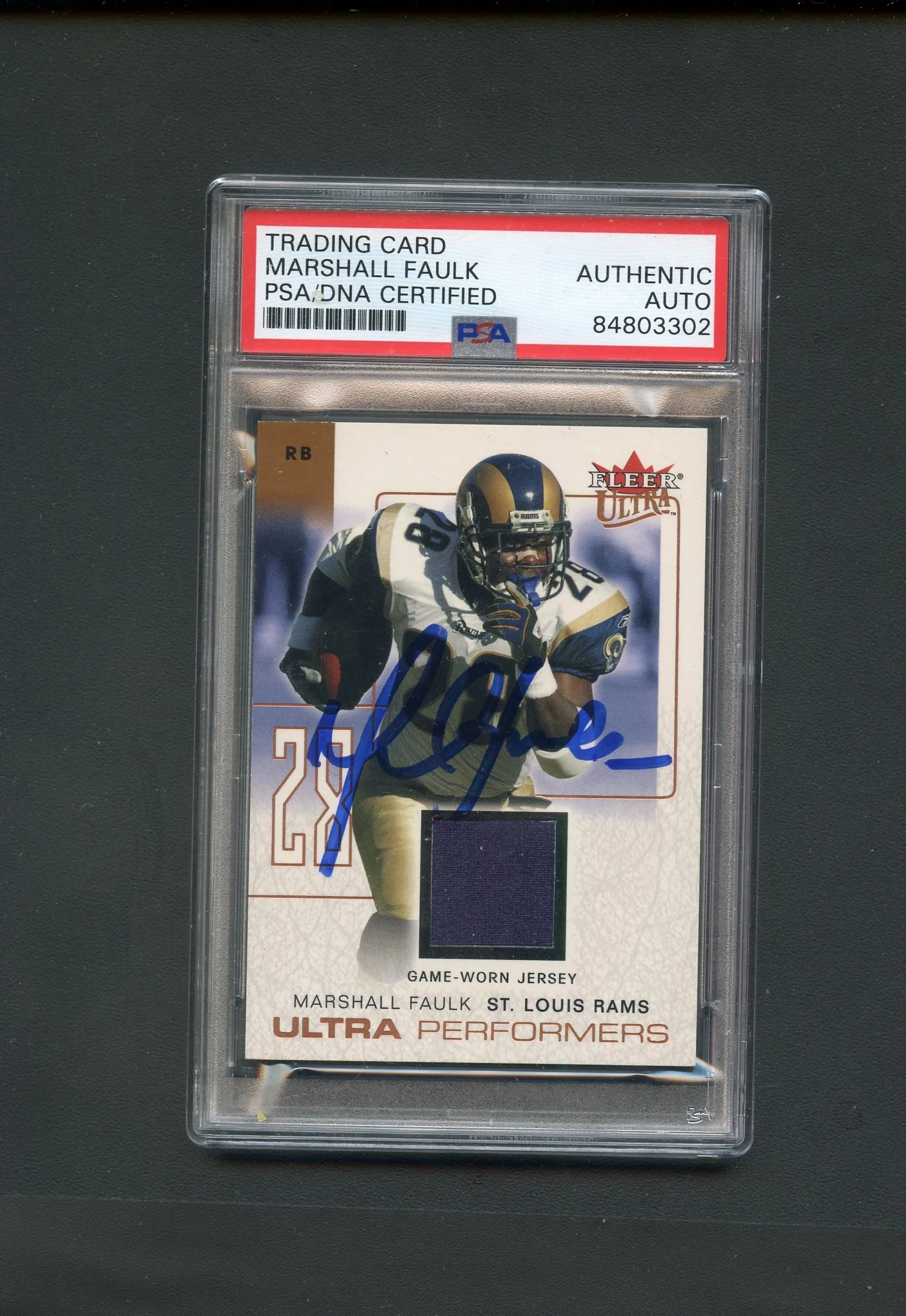 MARSHALL FAULK PSA/DNA AUTO CARD