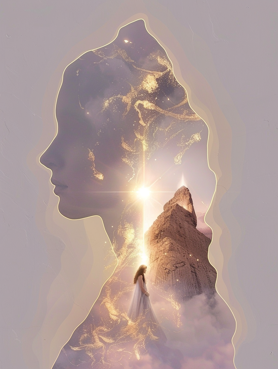 Reminiscence of the Sphinx of Giza Lavender Flame in the Starseed's ancient Egyptian past