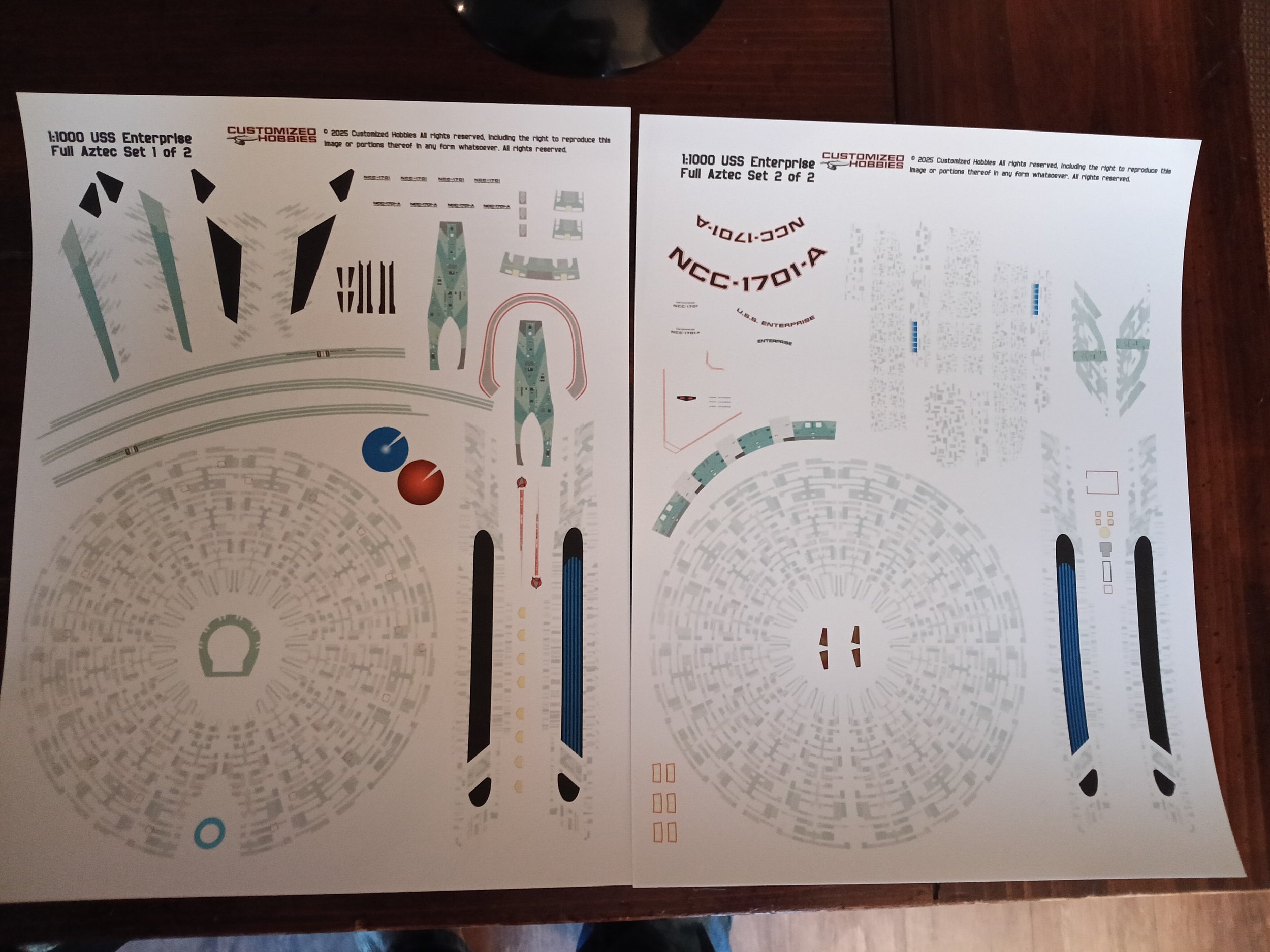 NEW! - Movie USS Enterprise 1:1000 - Full Aztec Sets