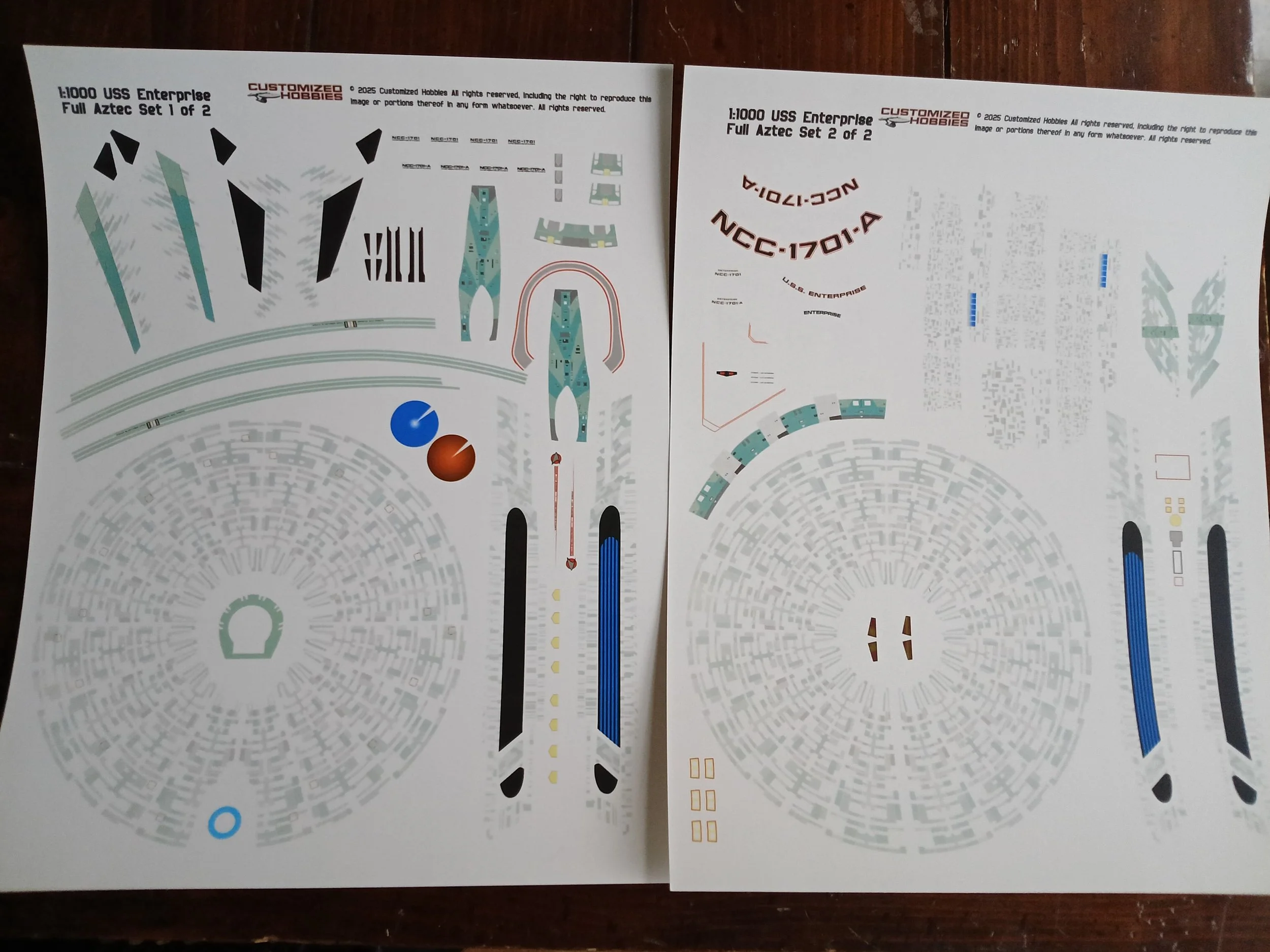 NEW! - Movie USS Enterprise 1:1000 - Full Aztec Sets