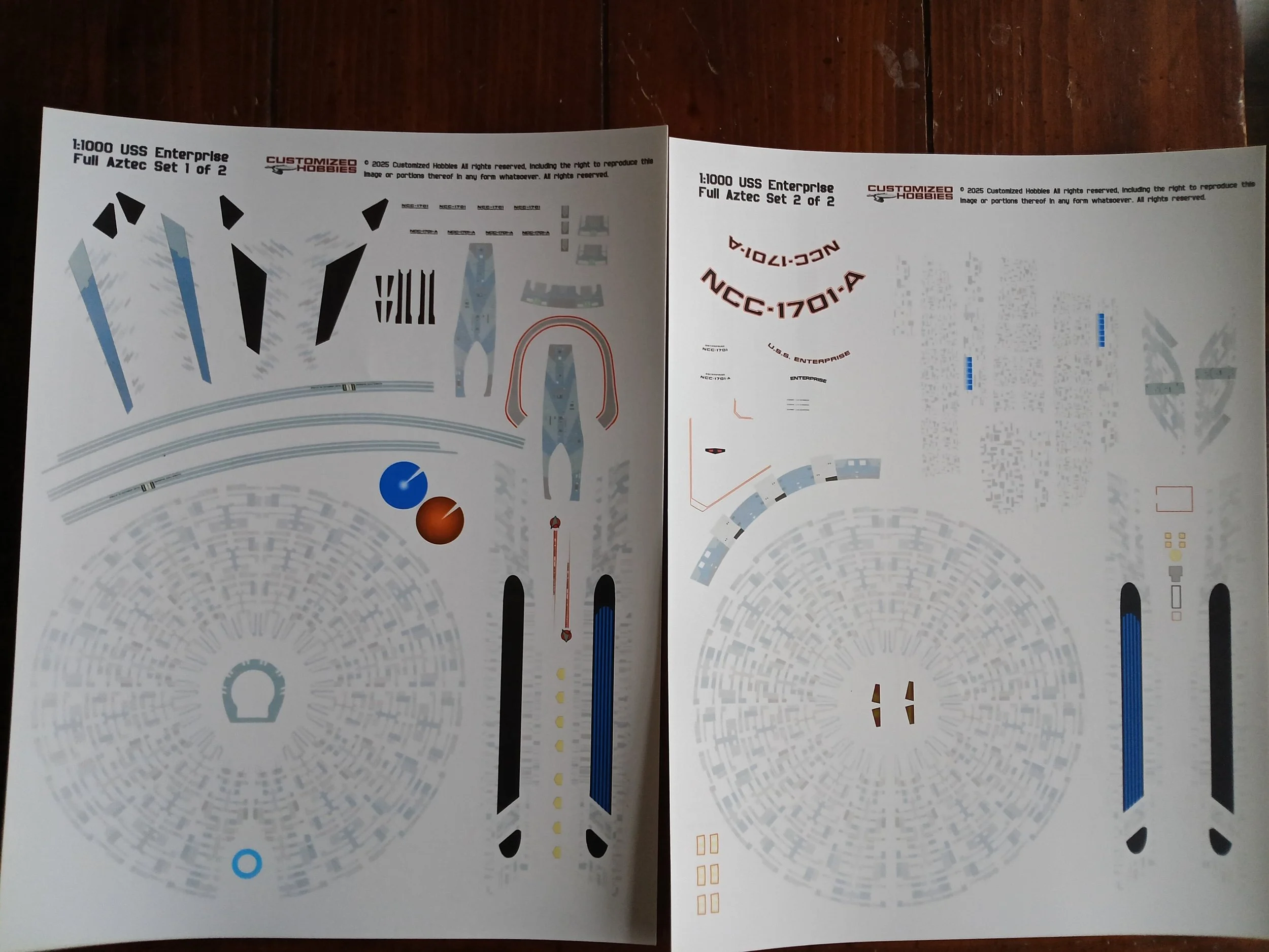 NEW! - Movie USS Enterprise 1:1000 - Full Aztec Sets