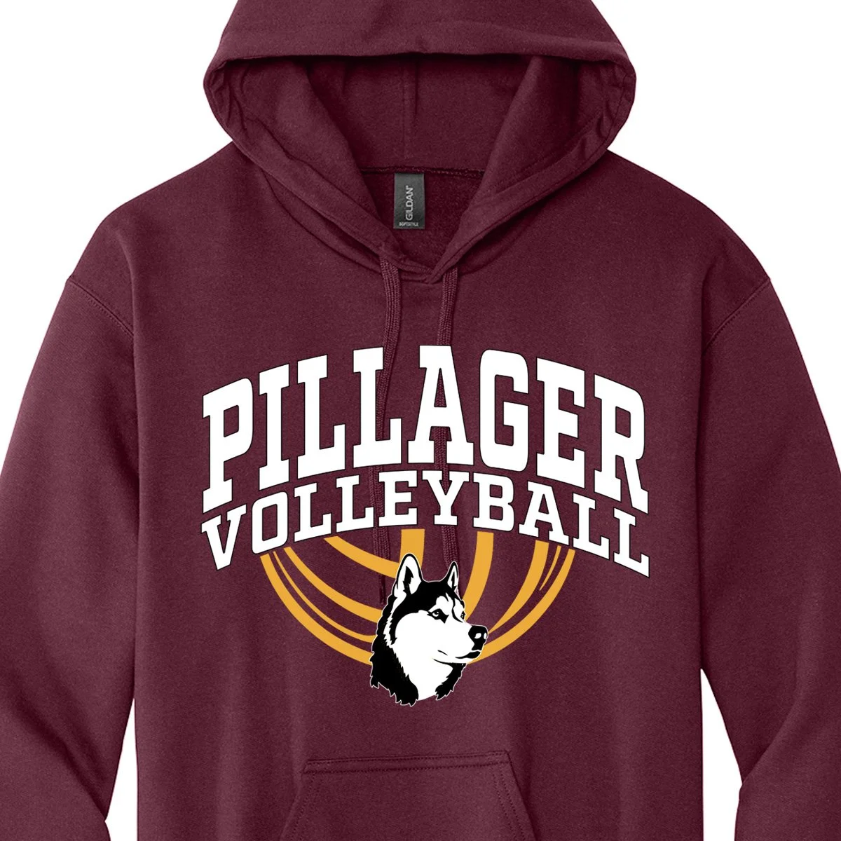 PVB: Gilden Hooded Sweatshirt - Maroon (Adult + Youth)