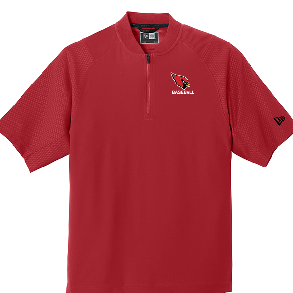 BASEBALL: Cage Jacket 1/4-Zip, Red
