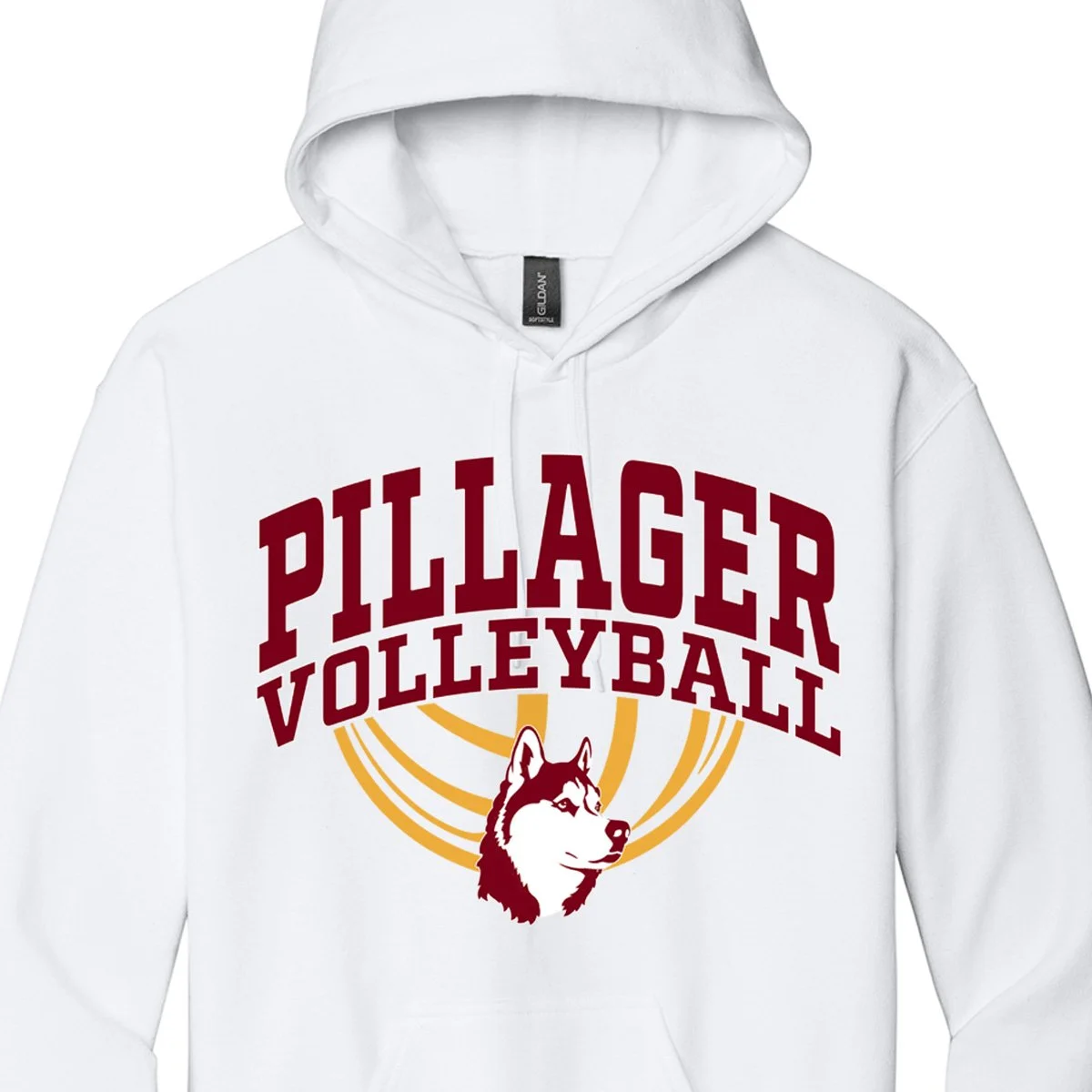 PVB: Gilden Hooded Sweatshirt - White (Adult + Youth)
