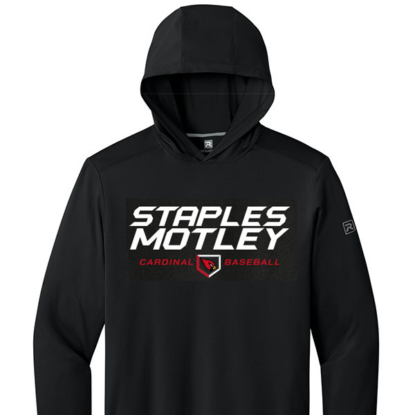 BASEBALL: Richardson Clutch Long Sleeve Hooded T-Shirt - Black