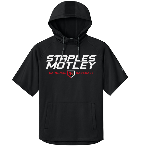 BASEBALL: Richardson Short Sleeve Hoodie, Black