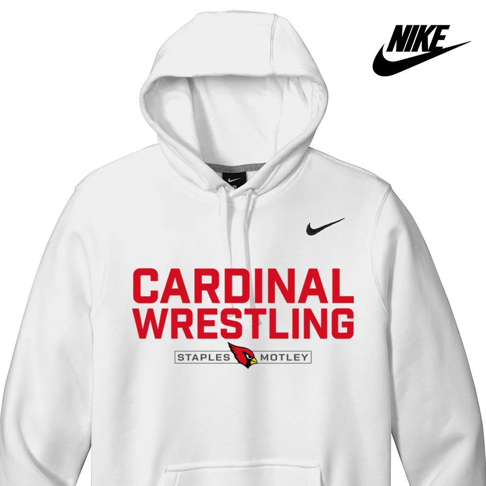 "Cardinal Wrestling" - Nike Hooded Sweatshirt