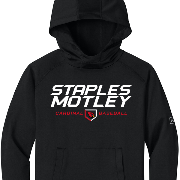 BASEBALL: Youth Richardson Long Sleeve Hoodie, Black
