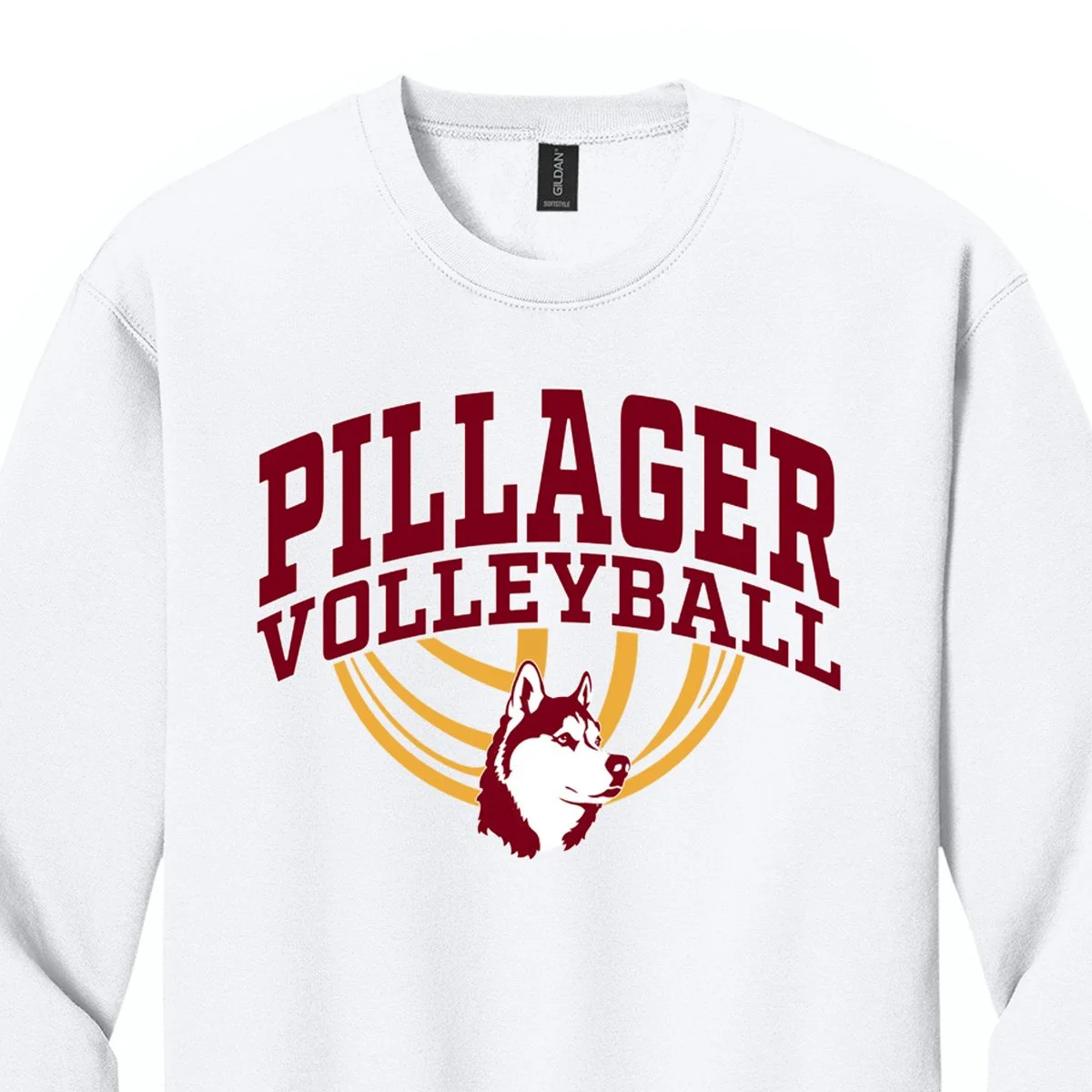 PVB: Gilden Crewneck Sweatshirt - White (Adult + Youth)