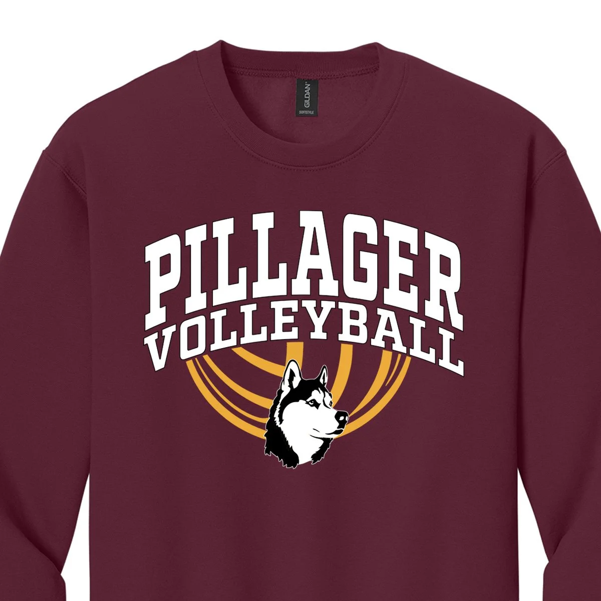 PVB: Gilden Crewneck Sweatshirt - Maroon (Adult)
