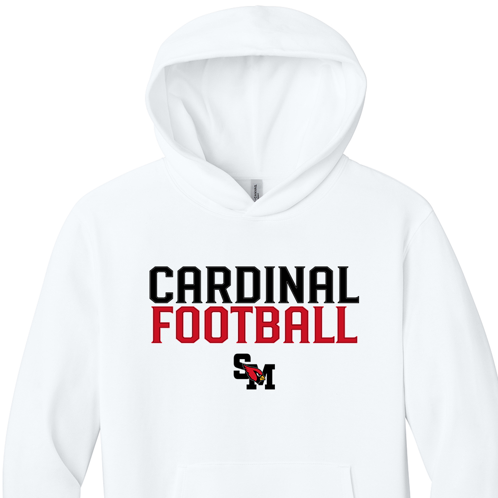 FB: Hooded Sweatshirt, White (Adult + Youth)