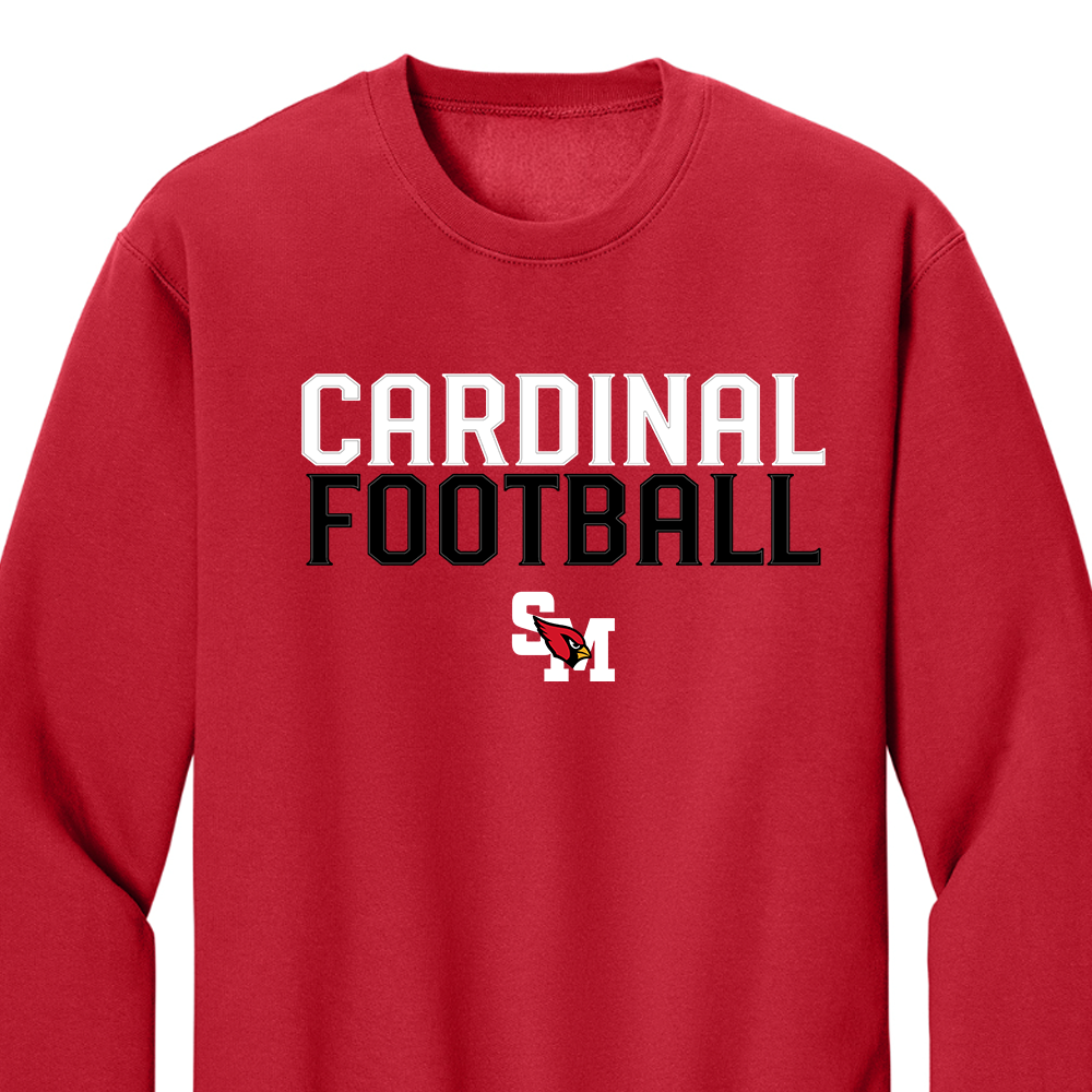 FB: Crewneck Sweatshirt, Red (Adult + Youth)