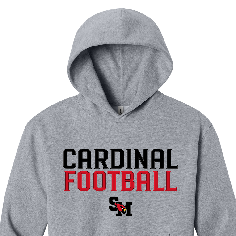 FB: Hooded Sweatshirt, Gray (Adult + Youth)