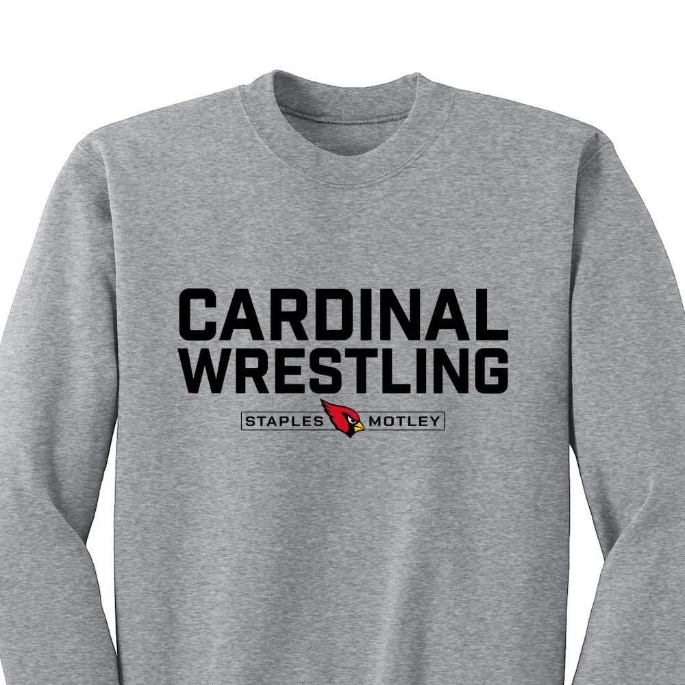 "Cardinal Wrestling" Crewneck Sweatshirt ADULT + YOUTH