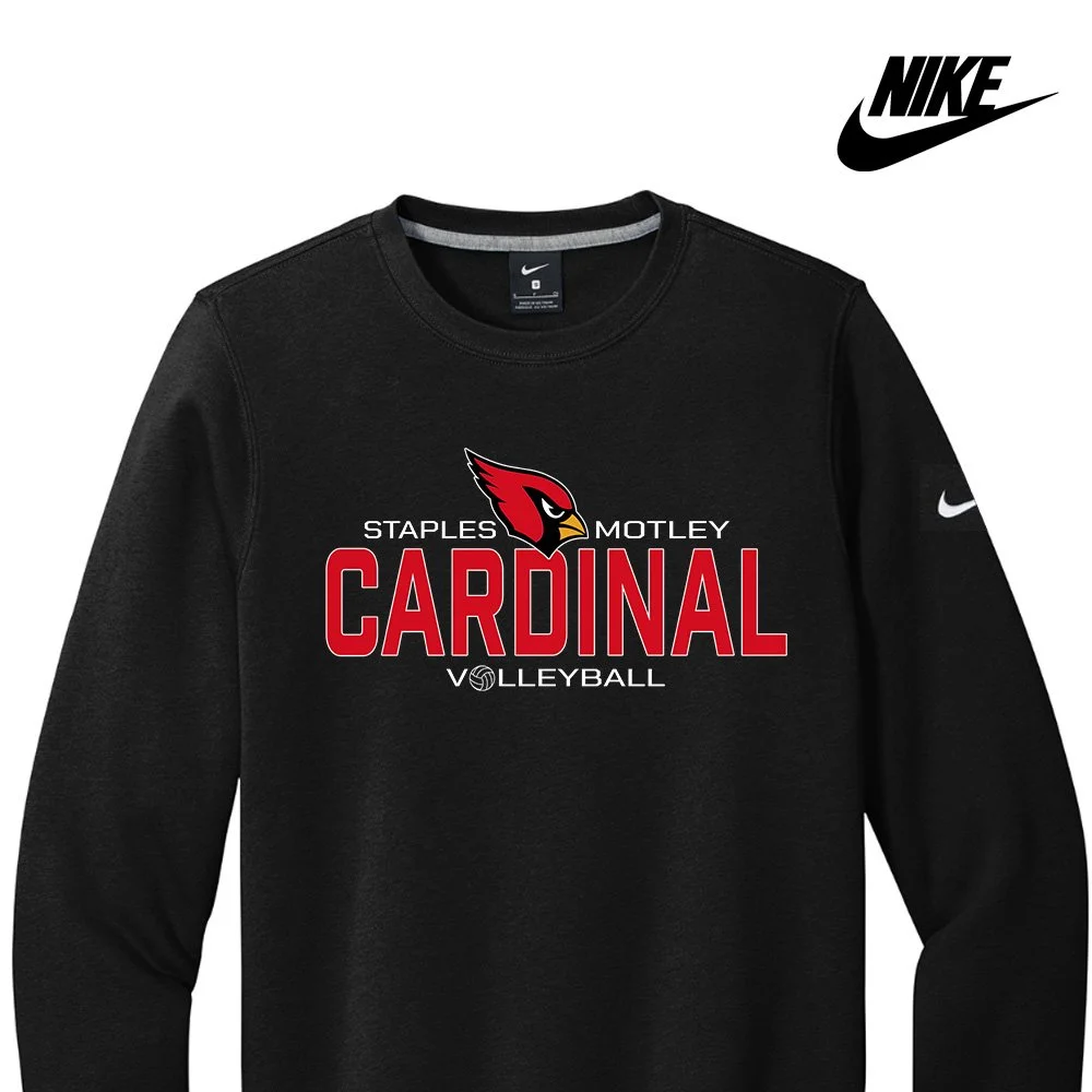 VB: Nike Crewneck Sweatshirt, Black