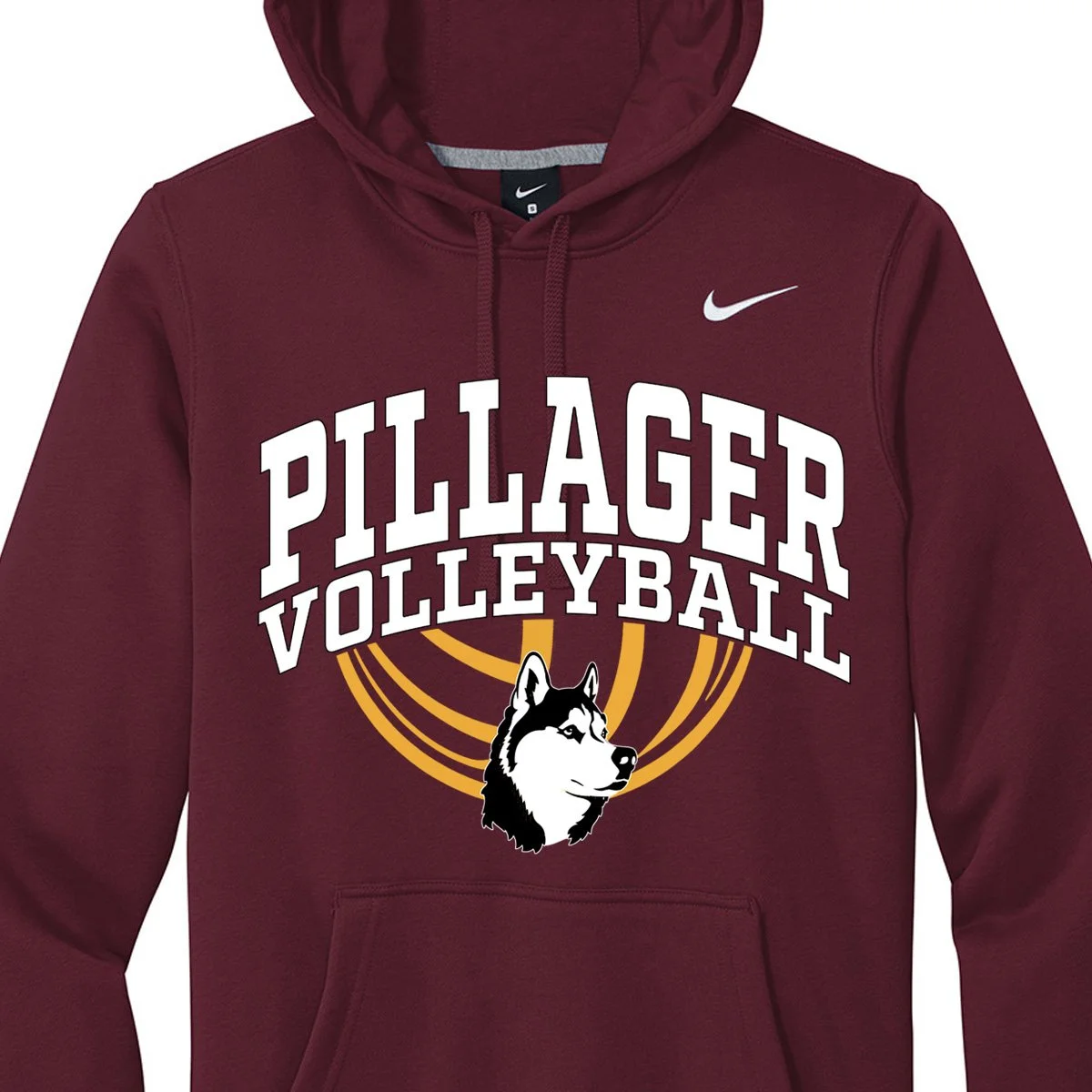 VB: Nike Hooded; Maroon