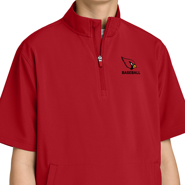 BASEBALL: Youth Richardson Barrage Wind Shirt, Red