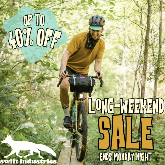 Digital ad for Swift Industries sale