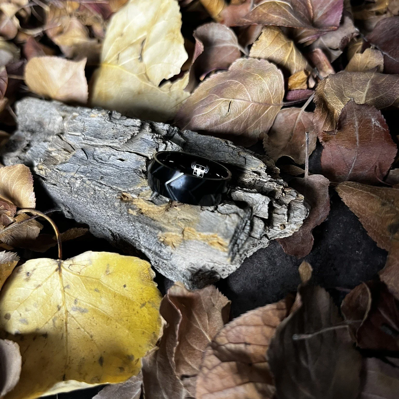 Boseman - Black Tungsten Ring with Tread mark Design | Legion of None