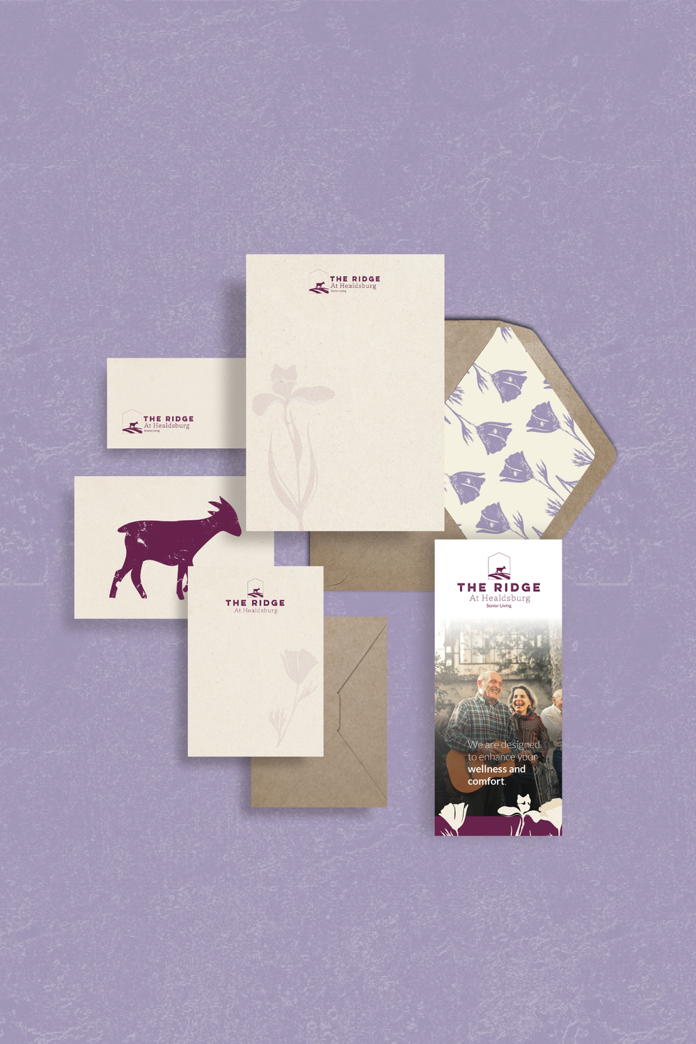 The Ridge at Healdsburg Brand Identity & Print Collateral