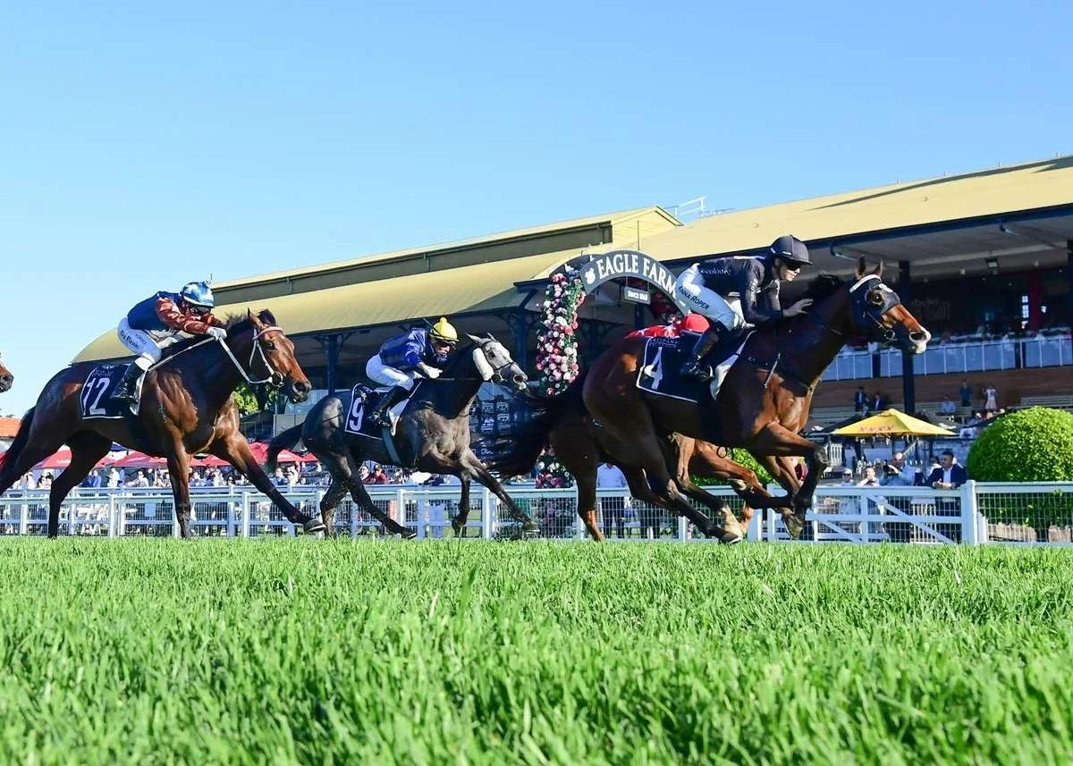 FIRE BOMBER WINS AT EAGLE FARM - WHAT A PREP HE’S HAD !