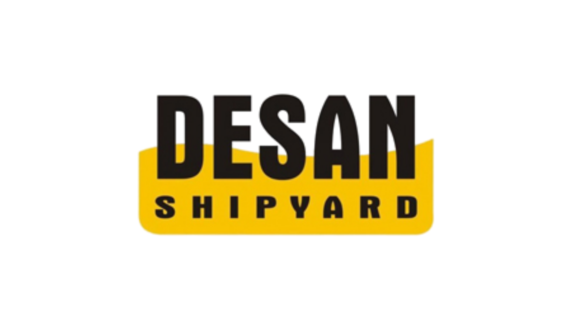Desan Shipyard logosu, siyah ve sarı renkler.