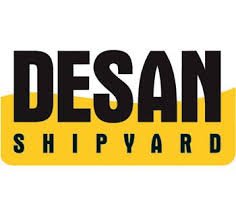 Desan Shipyard logosu, siyah ve sarı renkler.