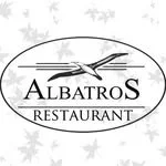 Albatros Restoran logosu, kuş ve dalga detaylarıyla