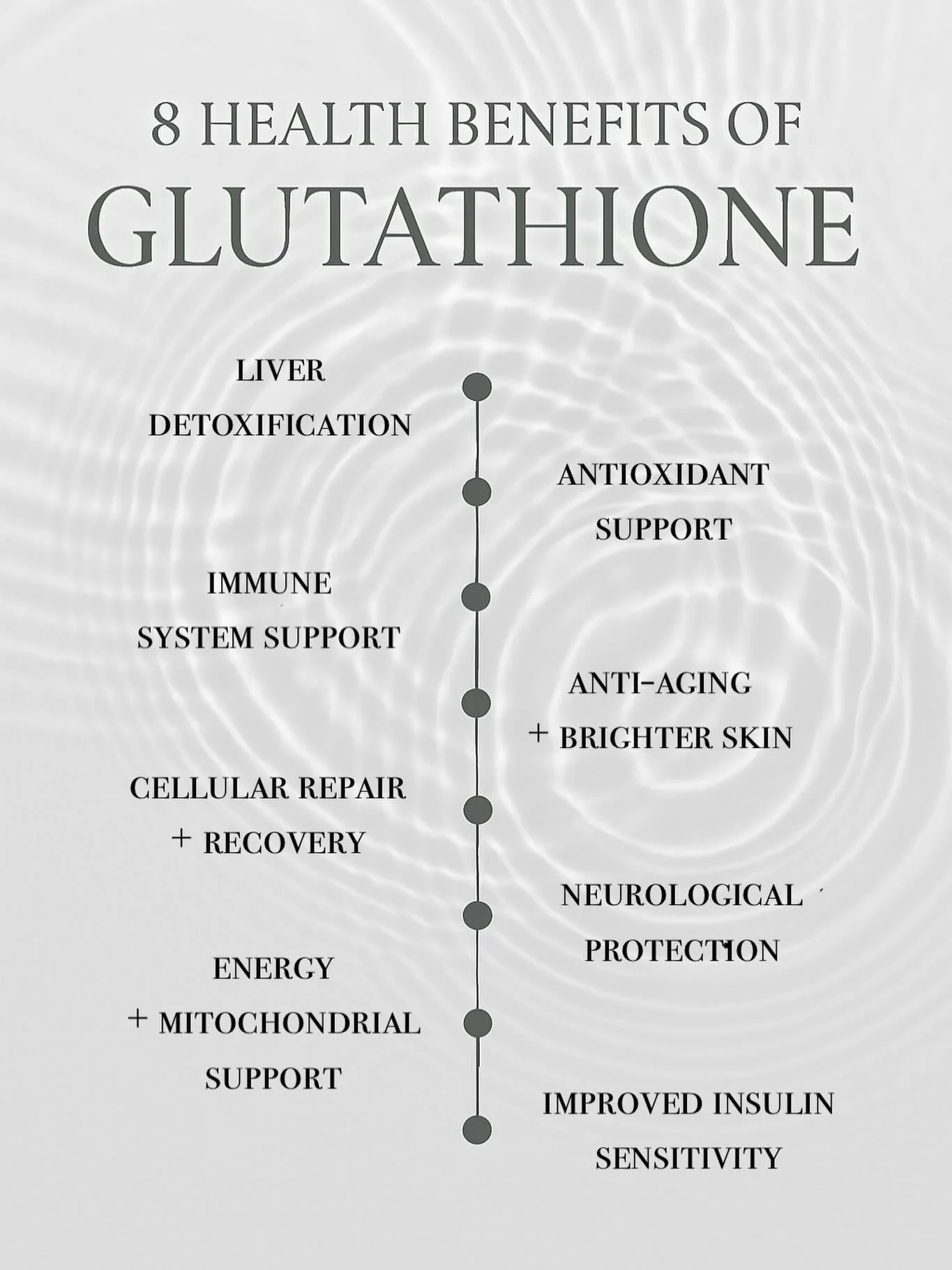 8 Powerful Benefits of Glutathione

Glutathione is the body&rsquo;s most powerful antioxidant &mdash; often called the &ldquo;master molecule&rdquo; because every cell depends on it. When levels drop, the body struggles to detox, repair, and protect 