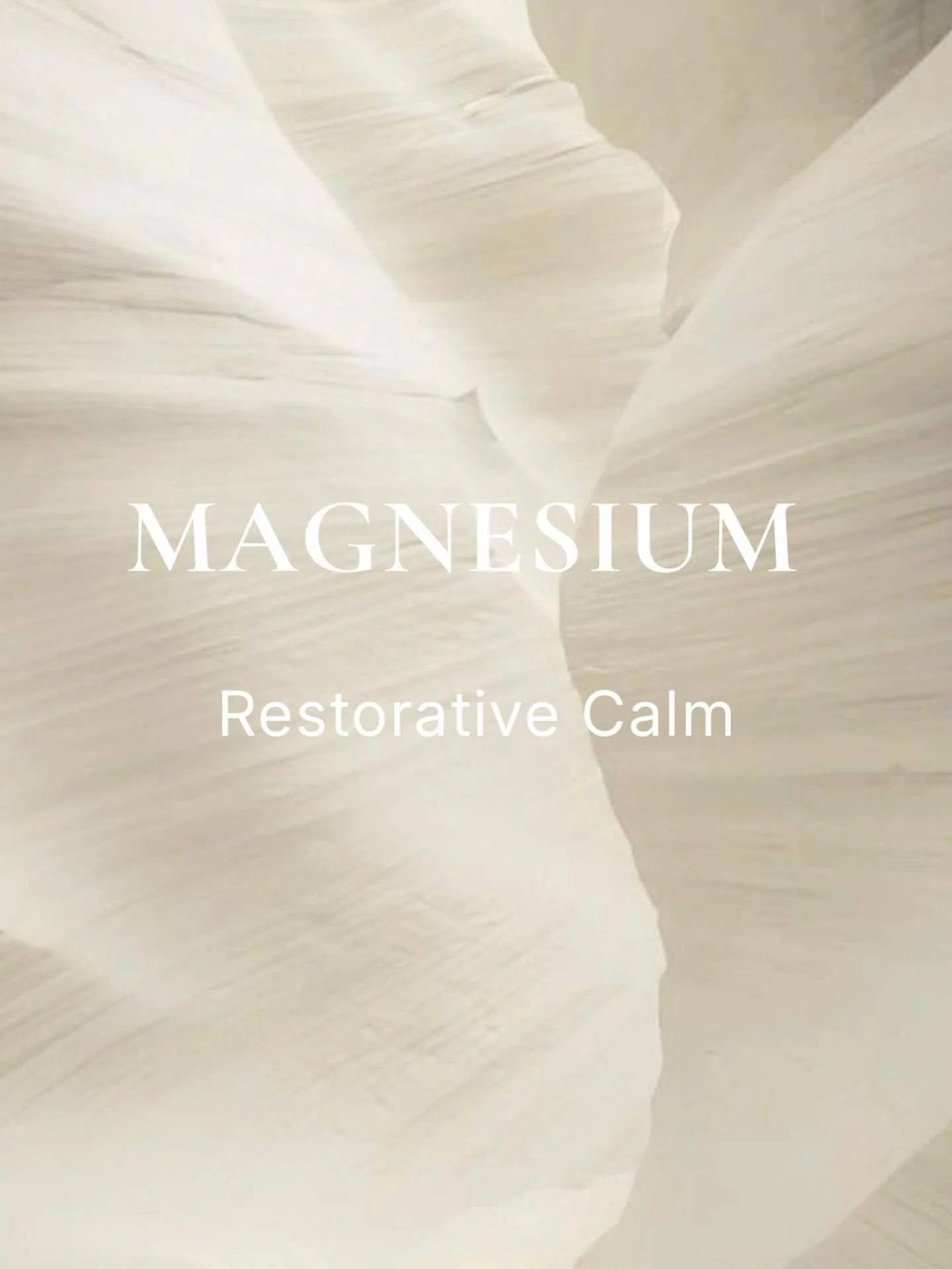 Magnesium is one of the most essential minerals in the body, yet it is also one of the most commonly depleted. It plays a critical role in calming the nervous system, relaxing muscle tissue, supporting heart rhythm, and allowing the body to truly res