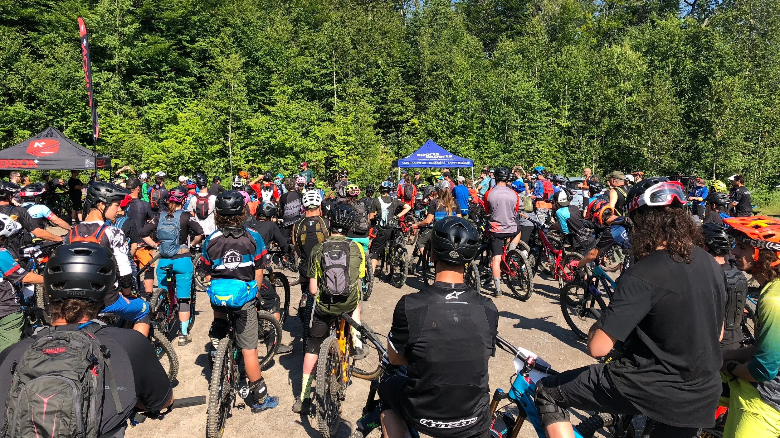 Départ du Marin Wild Side Enduro Laurentides (15 juillet 2018)