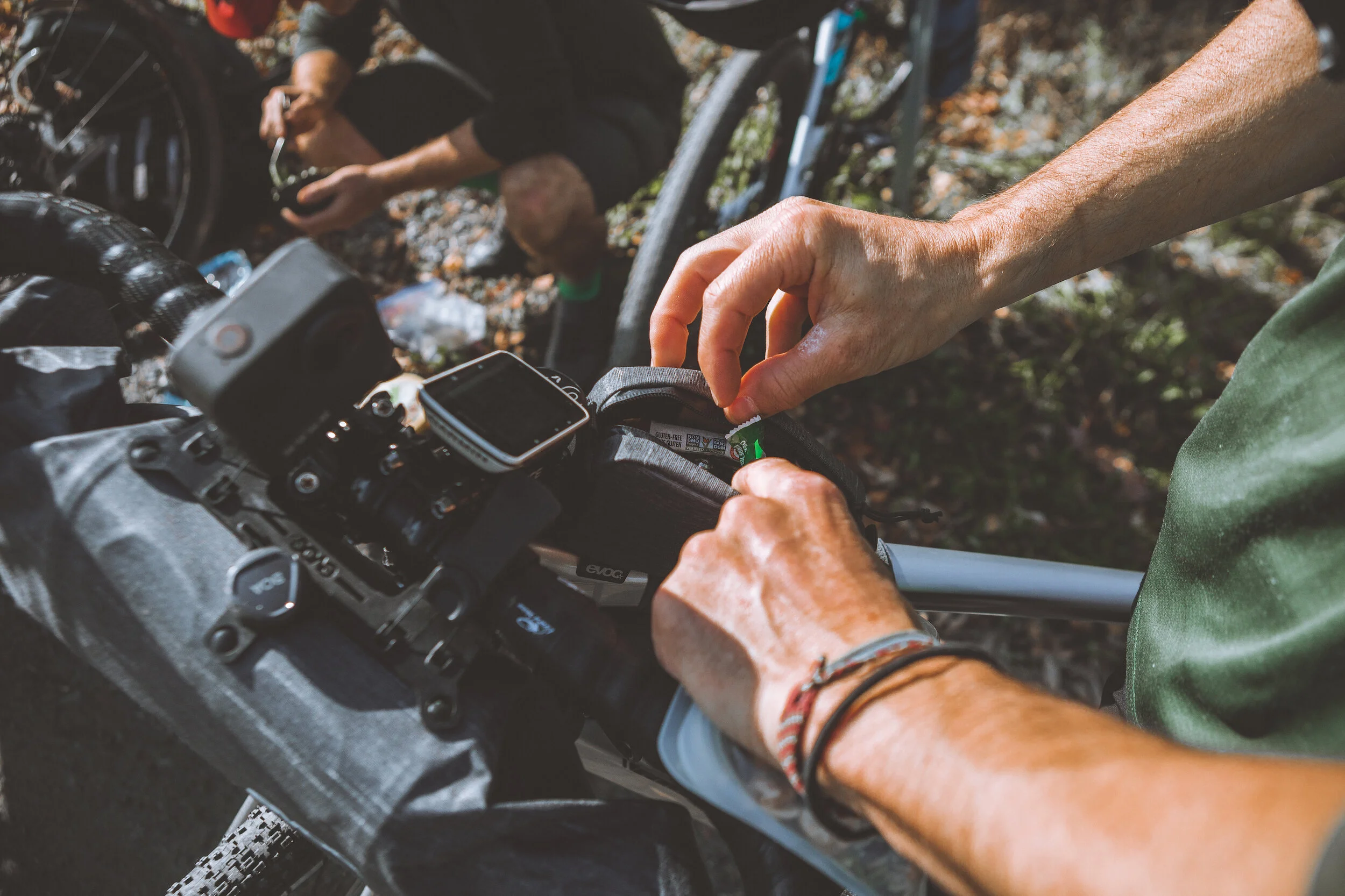 Petite pause collation // Photo Mathieu Lachapelle