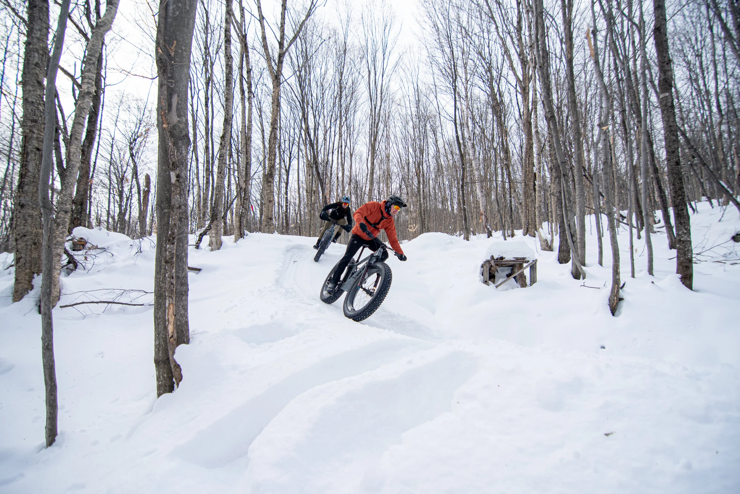 La piste offre un beau flow constant d’un bout à l’autre // Photo Audrey Dionne