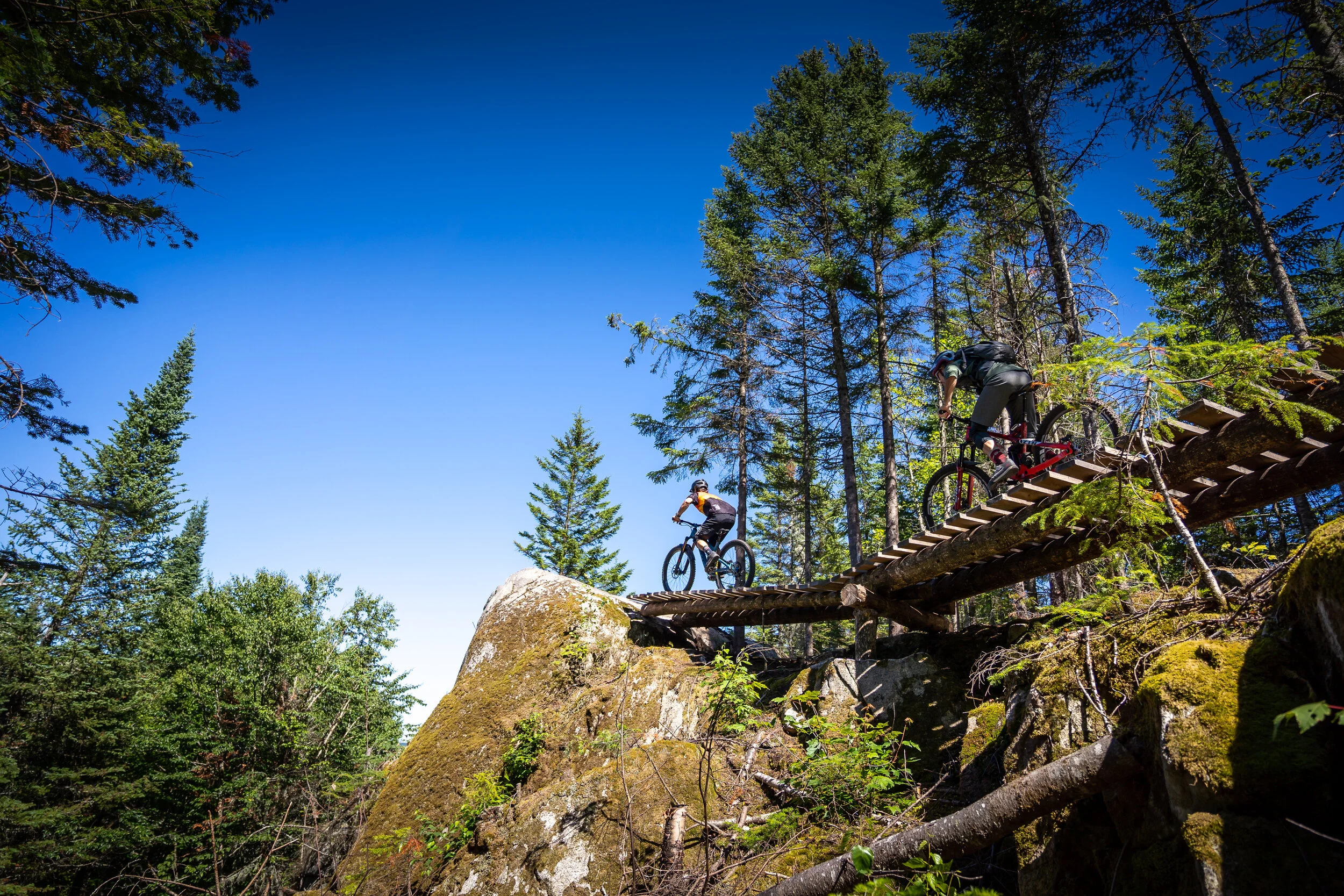 Une vue classique du secteur Maelström // Photo Gabriel Gakwaya de MTBQC