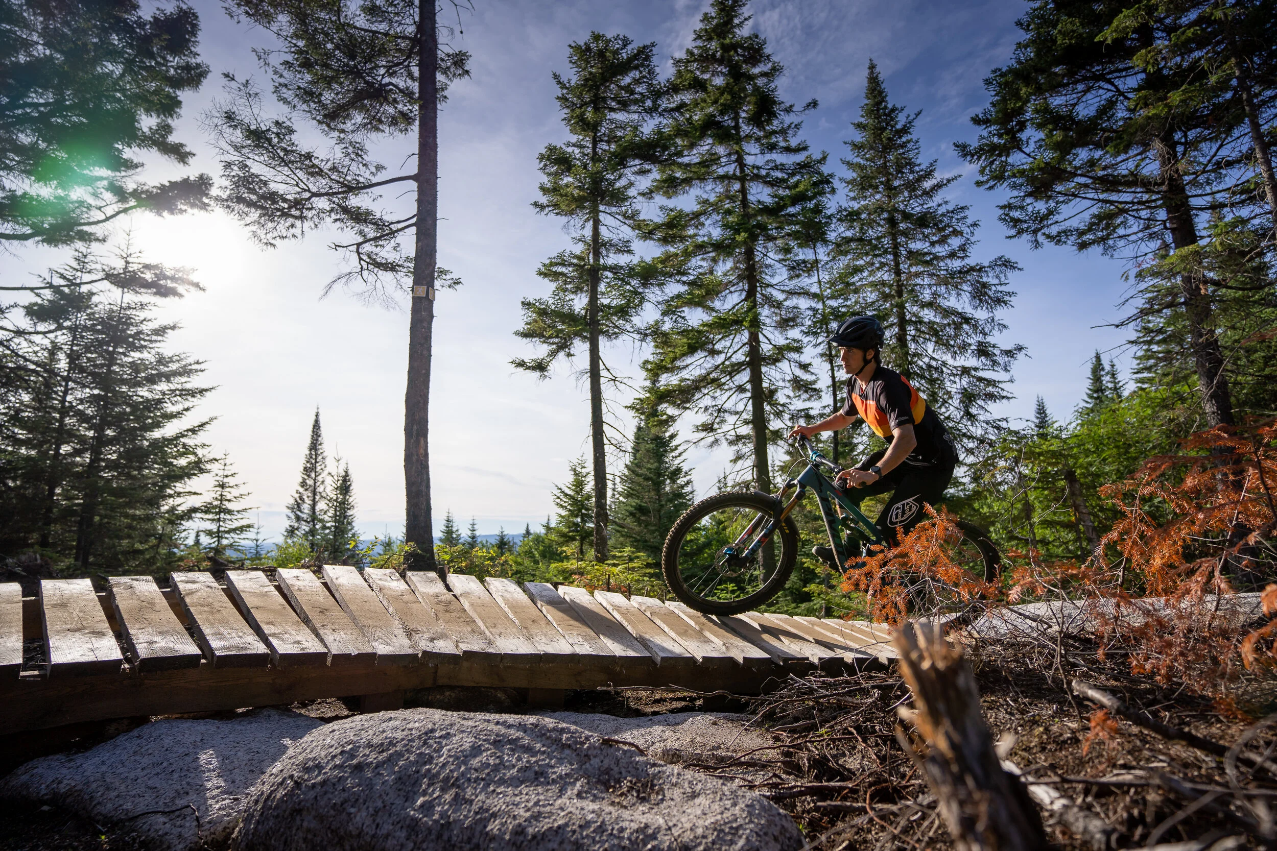La Vortex sous un soleil radieux en fin de journée // Photo Gabriel Gakwaya de MTBQC