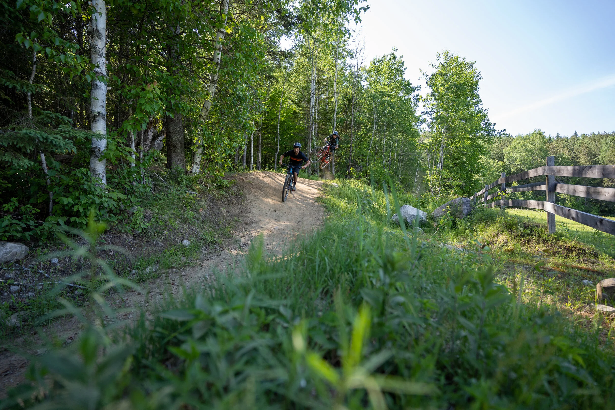 La piste Tablerone au Mont Suisse  // Photo Gabriel Gakwaya de MTBQC