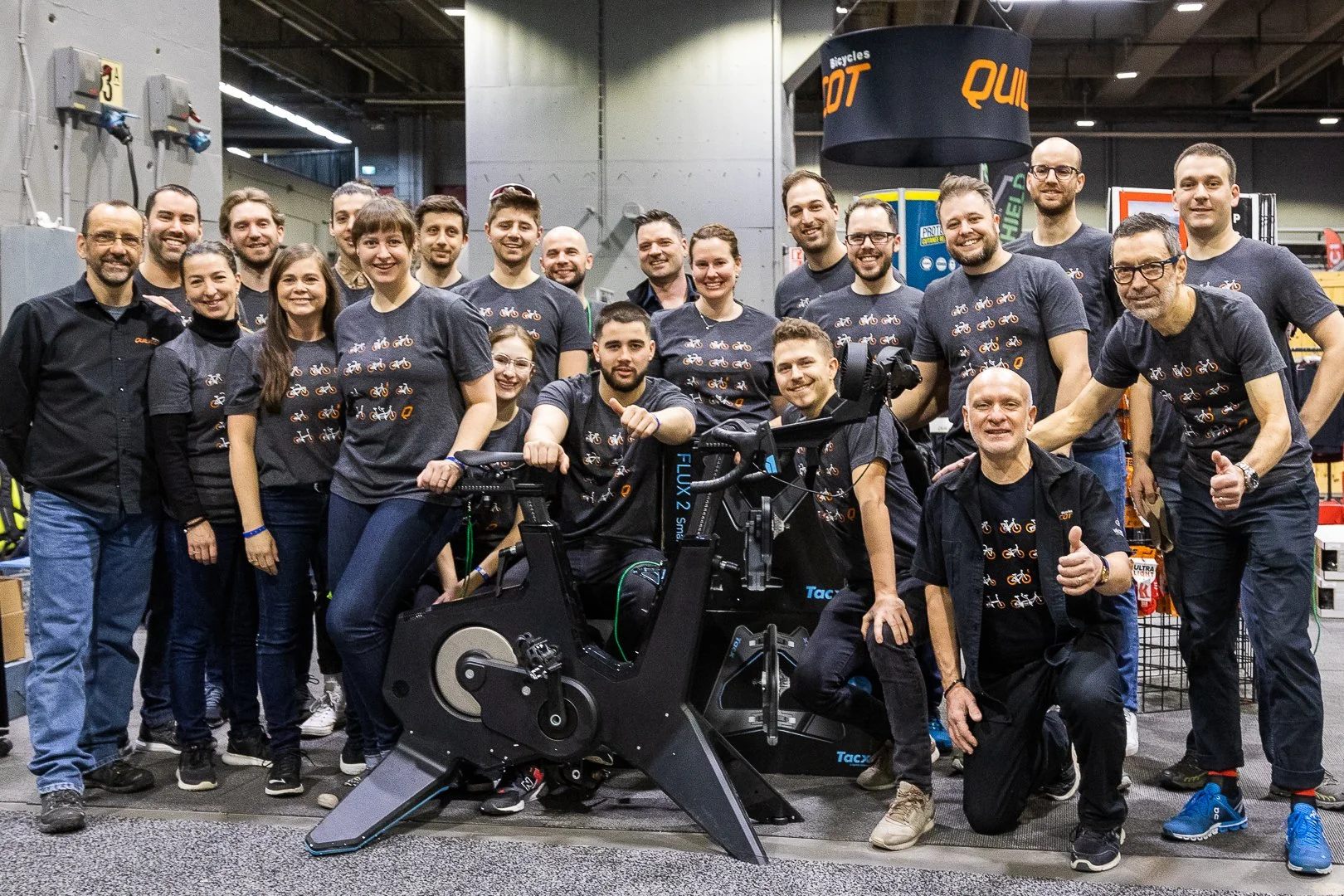  Une partie de l’équipe au Salon du Vélo de Montréal 2020. 