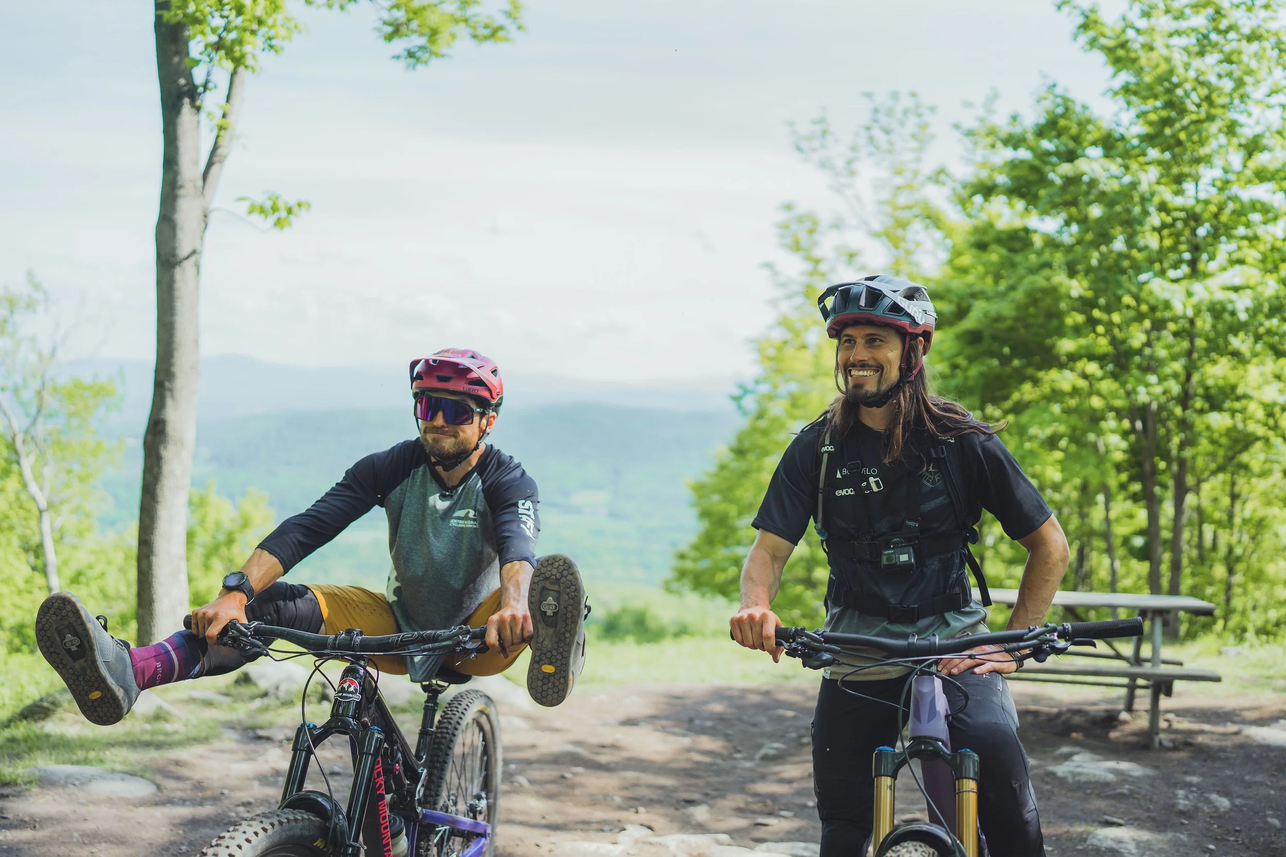 Pat lors de l’épisode Bromont de la 2e saison de Bonvelo