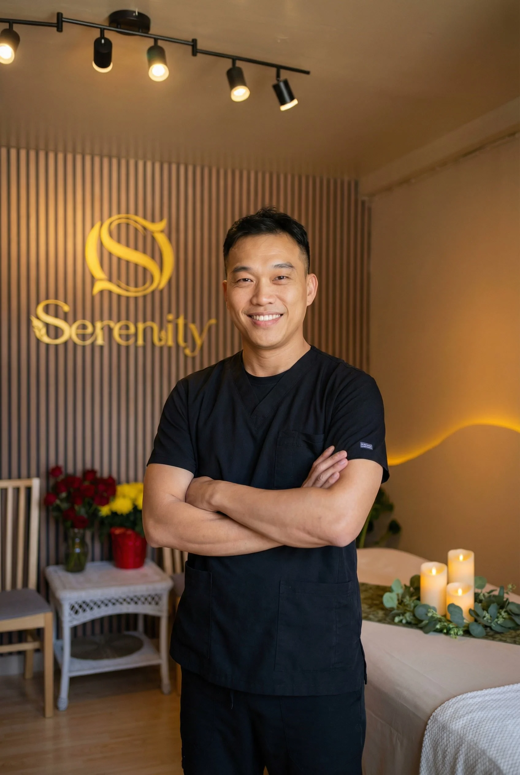Tony– professional male massage therapist at Serenity Thai Wellness & Massage, specializes in Deep Tissue, TMJ, and Thai Combination massage in Silver Lake, Los Angeles.