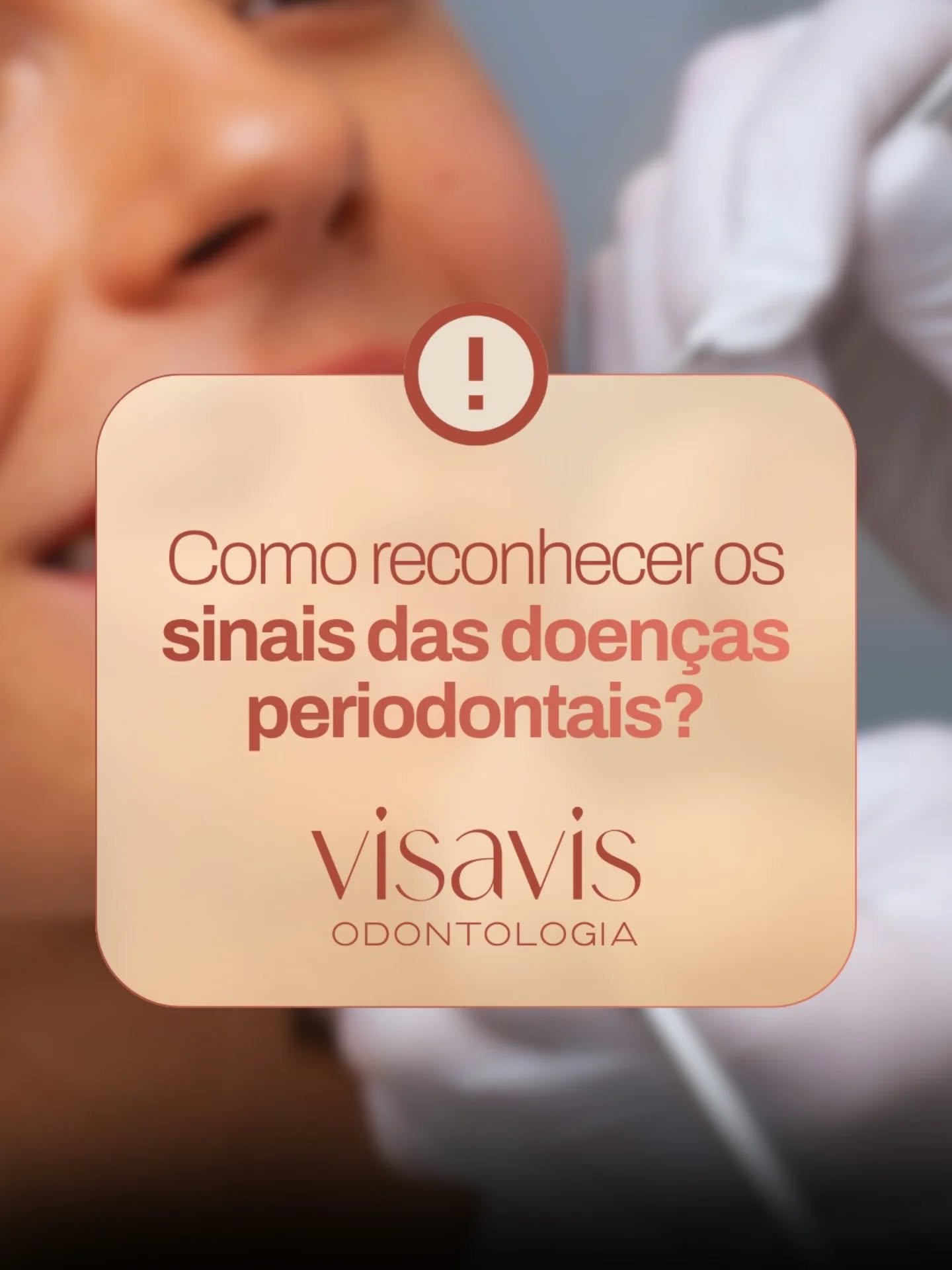 Gengiva vermelha, inchada ou que sangra ao escovar ou usar fio dental? 🦷 Pode ser um quadro de gengivite, que se n&atilde;o for tratado, pode evoluir para periodontite, que danifica o osso e at&eacute; faz o dente ficar com grande mobilidade ou solt