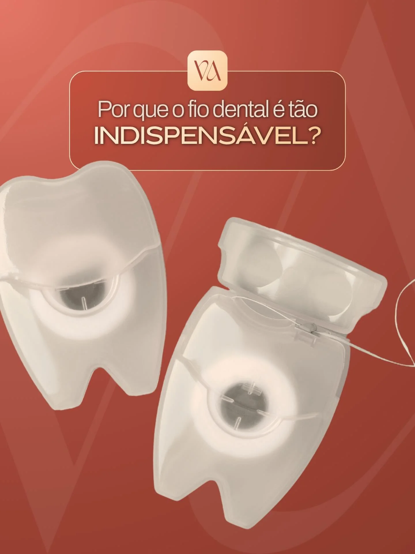 Por que o fio dental &eacute; t&atilde;o indispens&aacute;vel? 🦷✨

Porque a escova n&atilde;o alcan&ccedil;a tudo. O fio dental remove a placa e os res&iacute;duos entre os dentes &mdash; justamente onde come&ccedil;am grande parte das c&aacute;ries