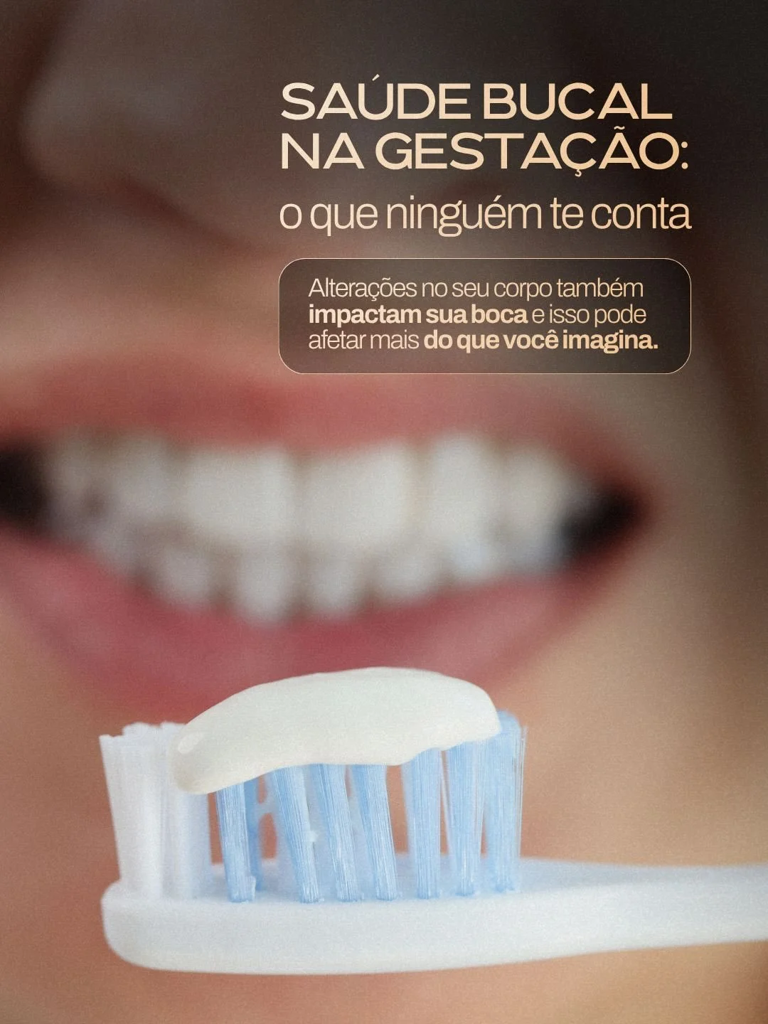 Durante a gesta&ccedil;&atilde;o, o corpo muda e a sa&uacute;de bucal muda junto.

O que muitas vezes parece algo simples, como um sangramento na gengiva ou uma sensibilidade maior, pode ser um sinal de que sua boca tamb&eacute;m est&aacute; passando