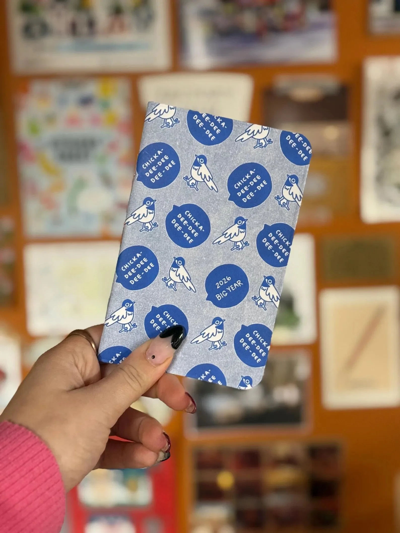 Handmade Chickadee Journal