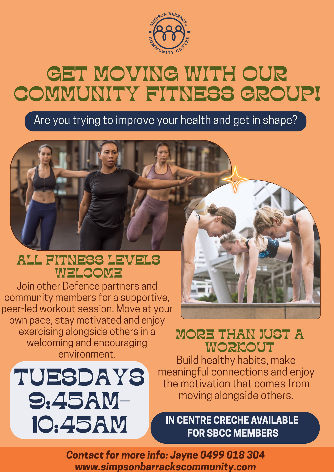 Tuesday - Group Workout & Creche