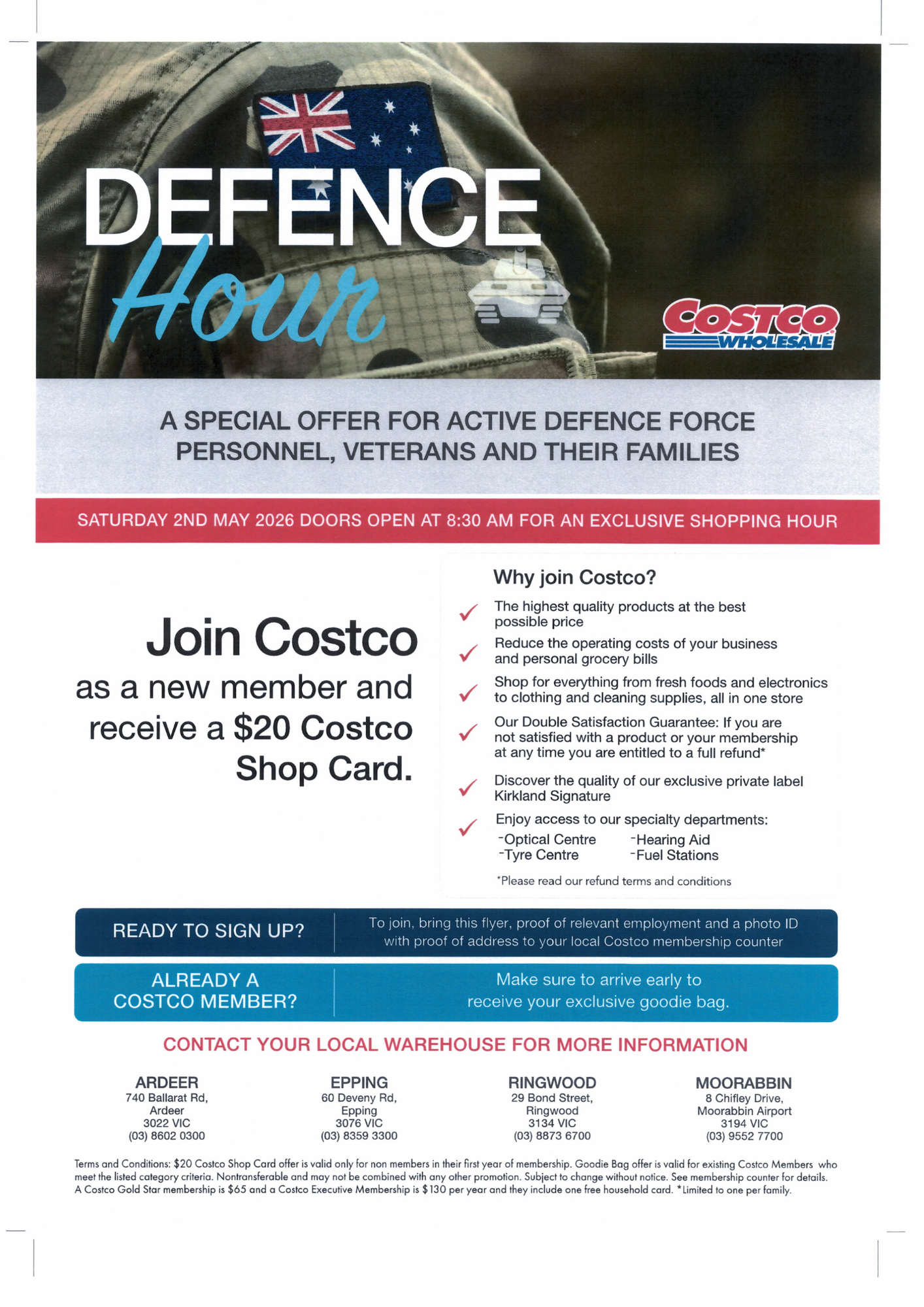 Defence hour - Costco