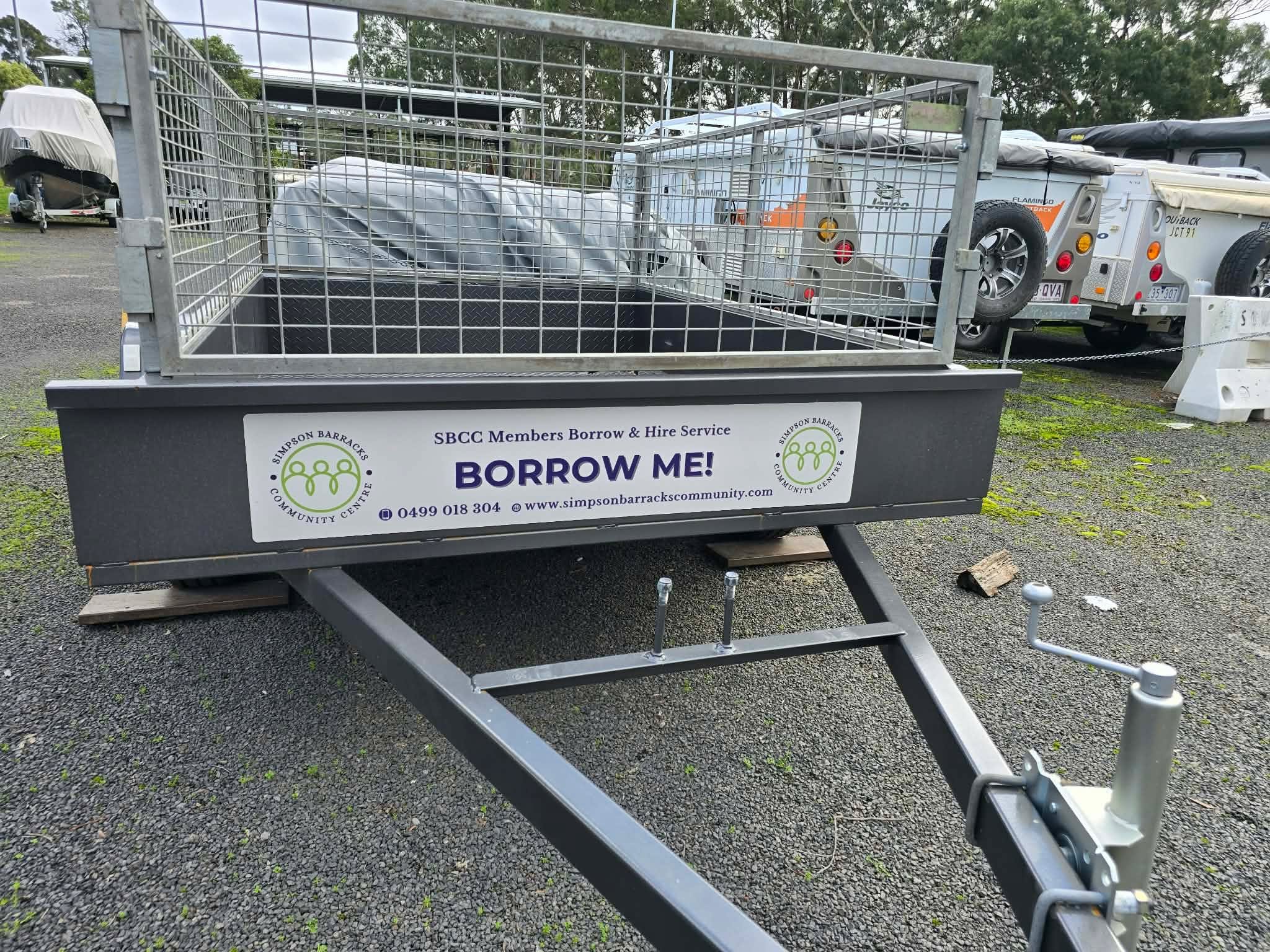 7 x 5 Box Trailer (with 2ft cage sides)