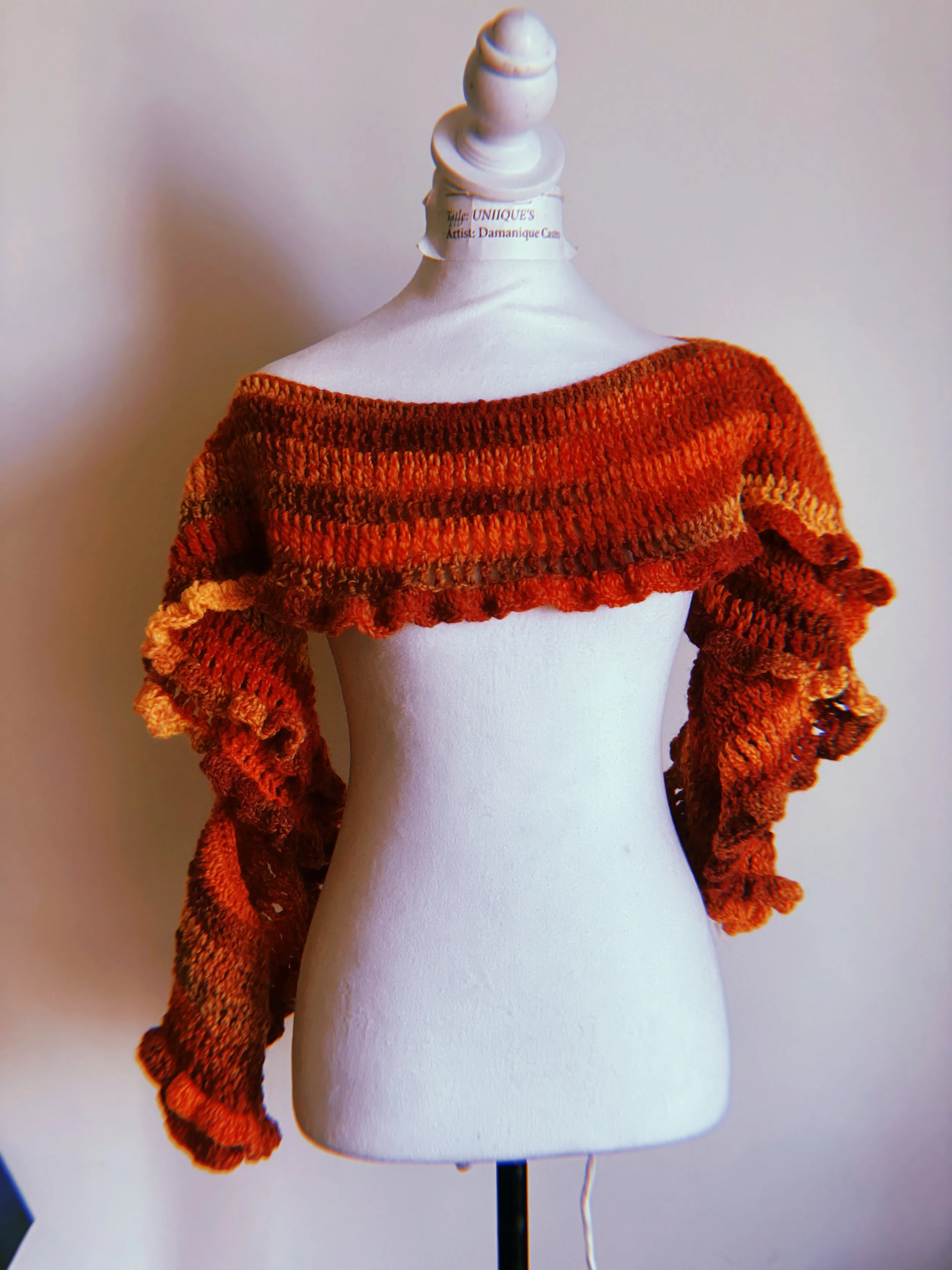 Blazing Sunset Crochet Shawl