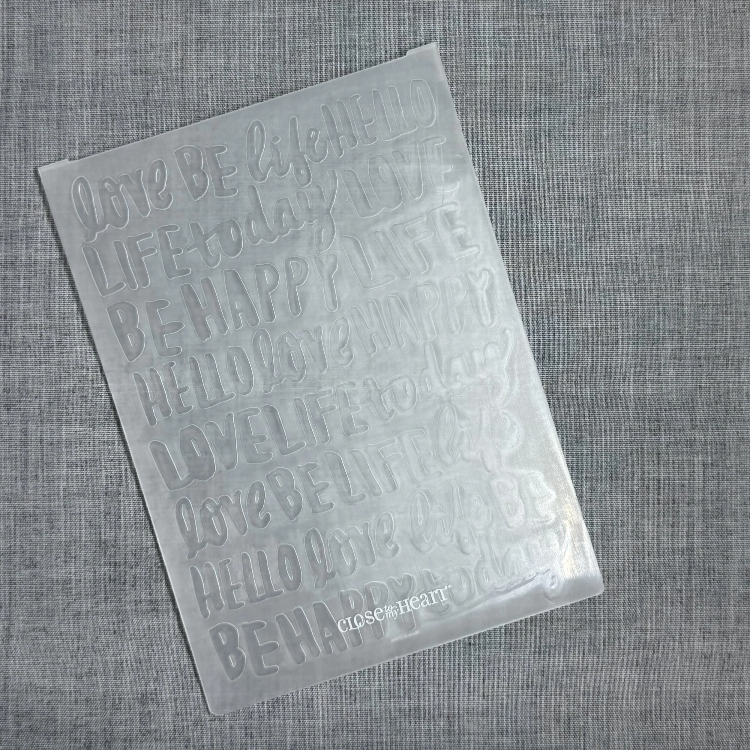 Happy Thoughts Embossing Folder