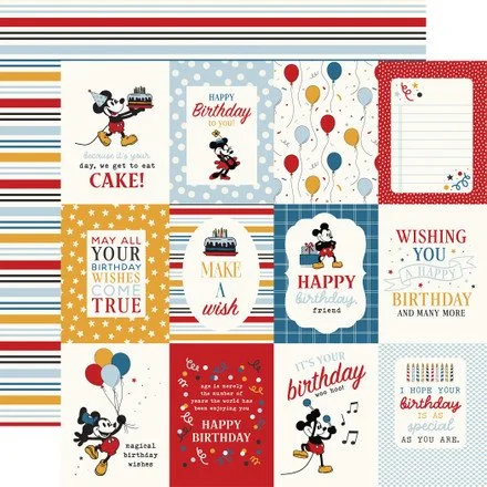 Mouse and Me Birthday 3x4 Cards